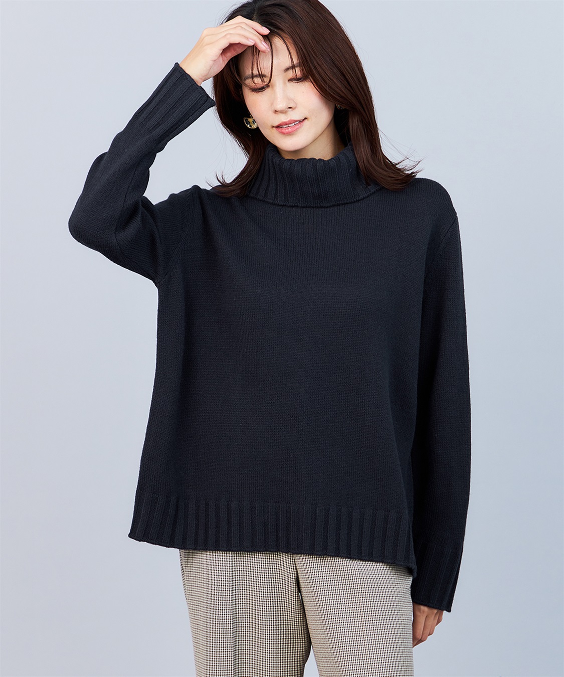 A/C DESIGN BY ALPHA CUBIC タートルネックプルオーバー_variation_3