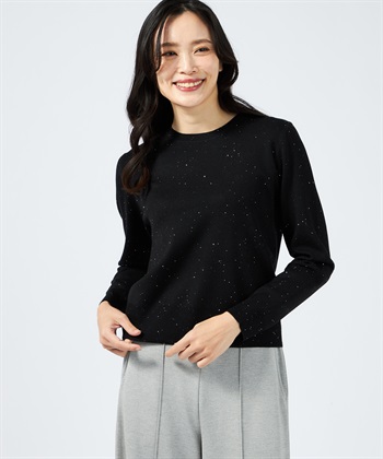 A/C DESIGN BY ALPHA CUBIC スパンコールニットプルオーバー_variationthumb_2