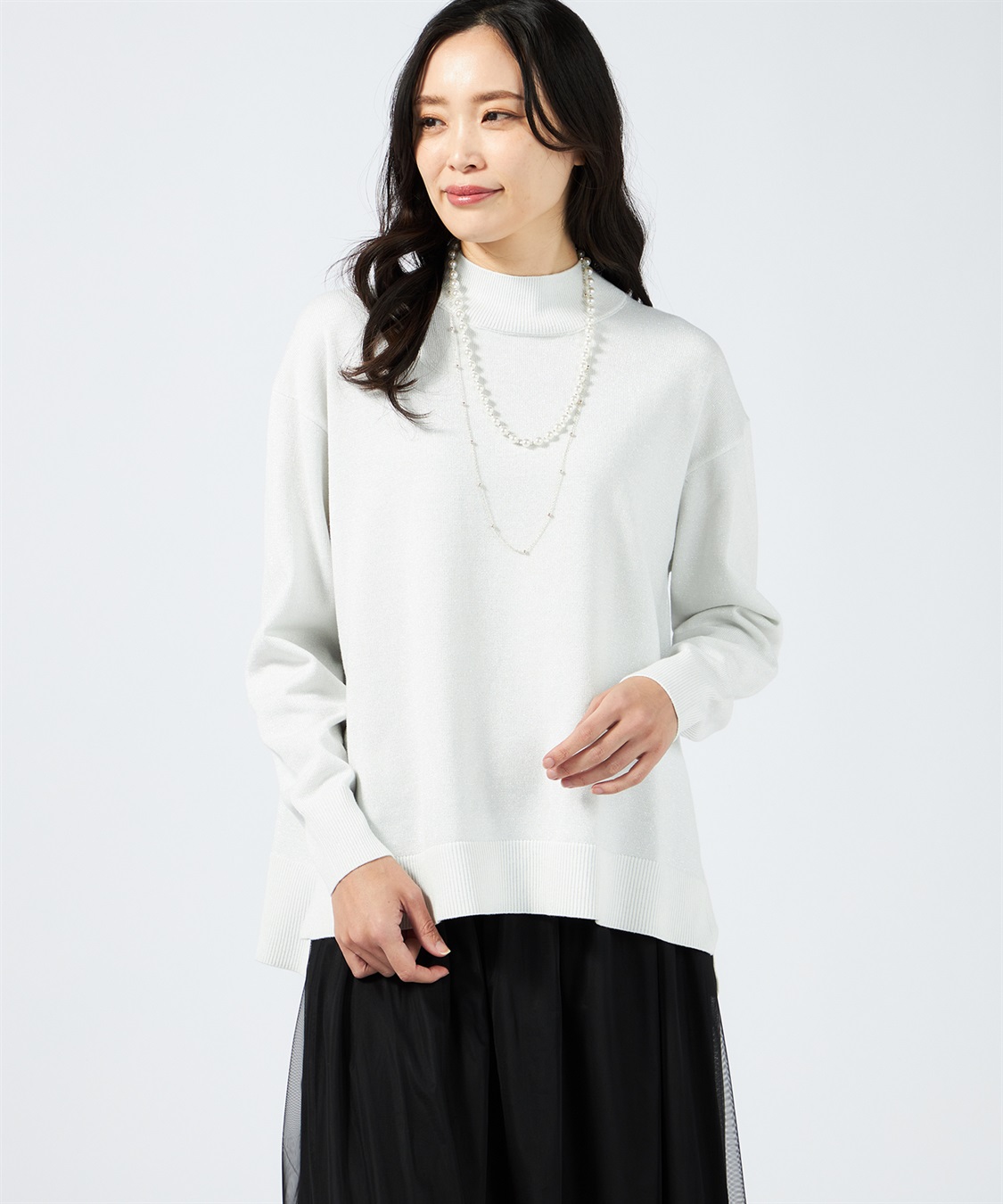 A/C DESIGN BY ALPHA CUBIC ラメニットプルオーバー_variation_1