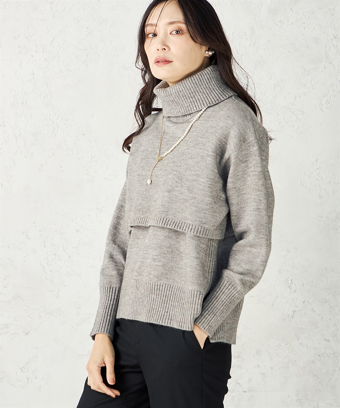 A/C DESIGN BY ALPHA CUBIC ニットアンサンブル_variation_1