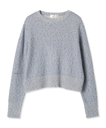 ラメニットプルオーバー(ライトグレー-M)