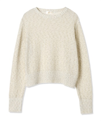 ラメニットプルオーバー(ベージュ-M)