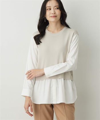 ドッキングチュニック(ライトグレー-M)