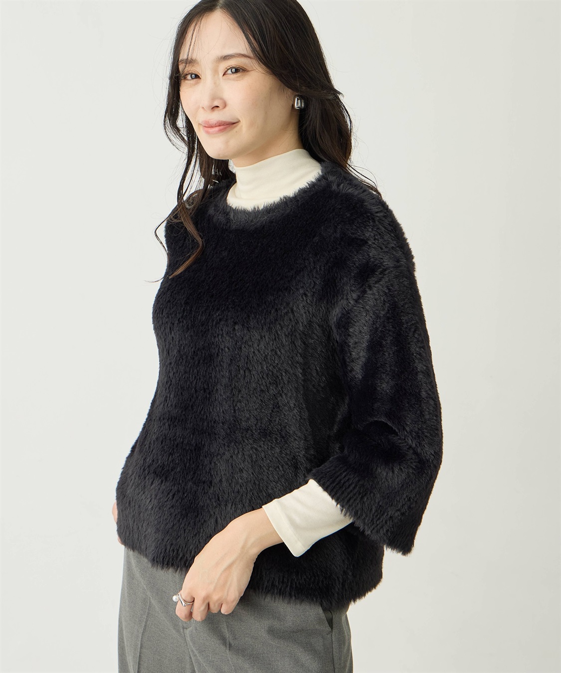 A/C DESIGN BY ALPHA CUBIC ファーニットプルオーバー_variation_2