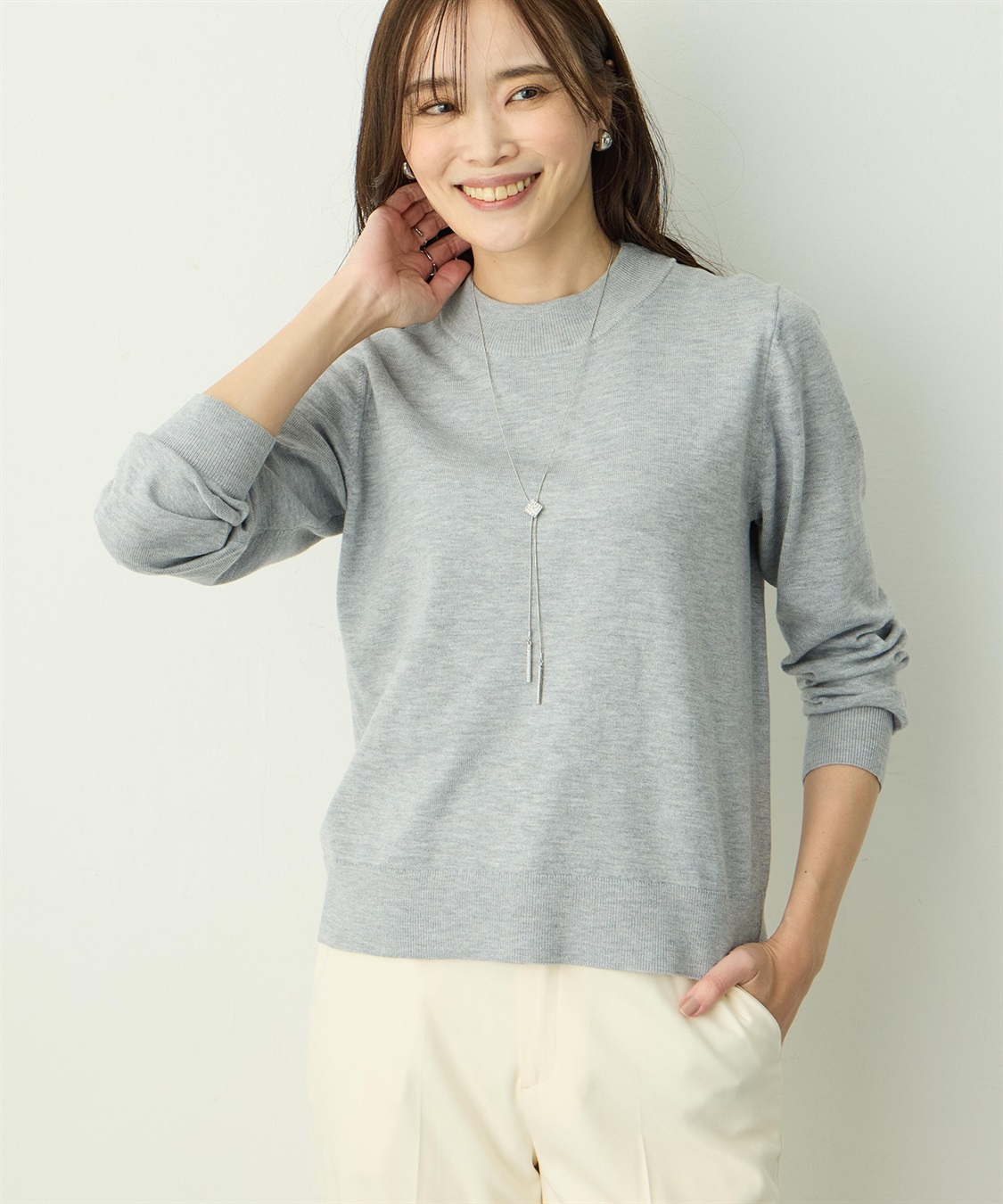 A/C DESIGN BY ALPHA CUBIC ベーシックニットプルオーバー_variation_1