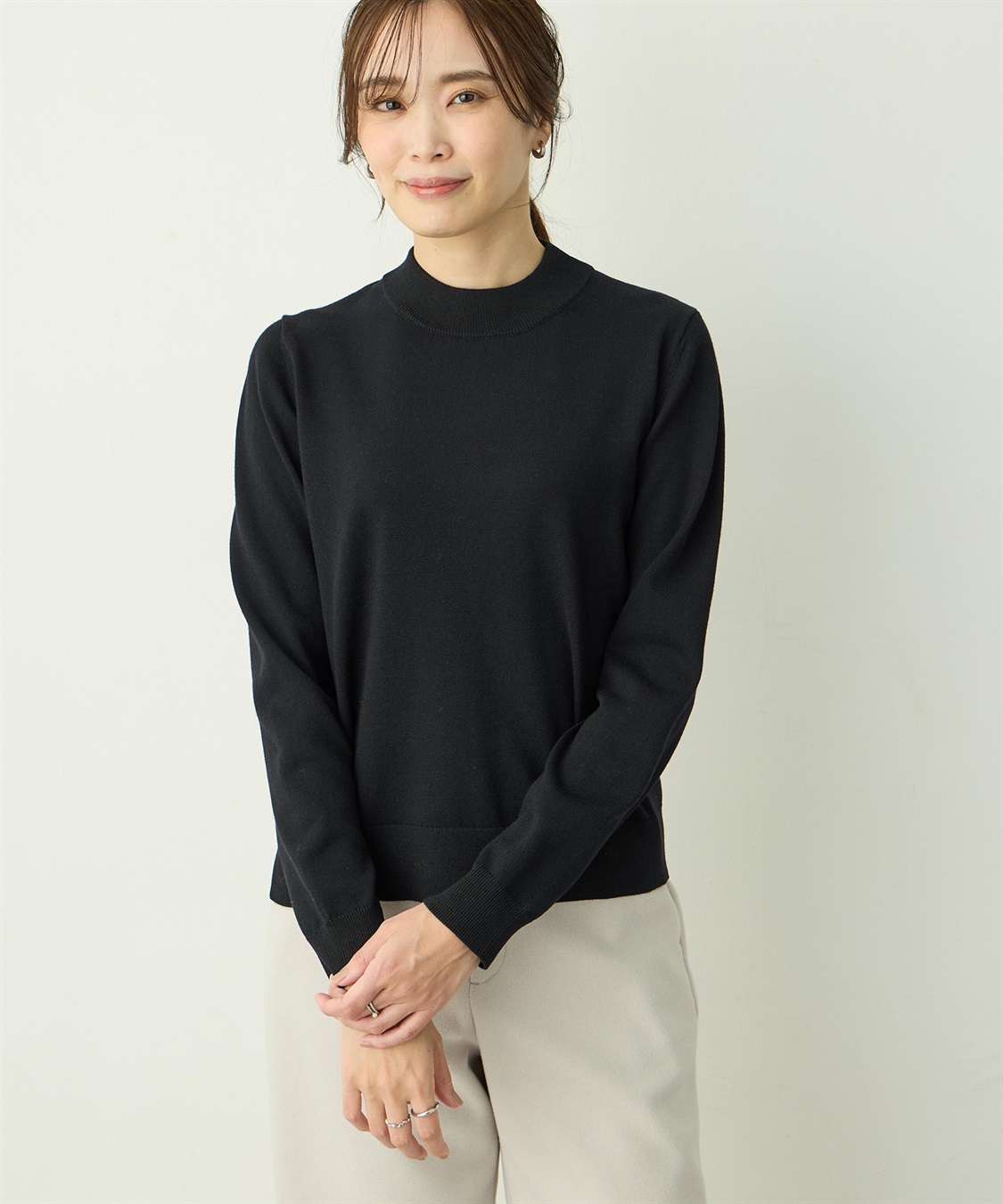 A/C DESIGN BY ALPHA CUBIC ベーシックニットプルオーバー_variation_2