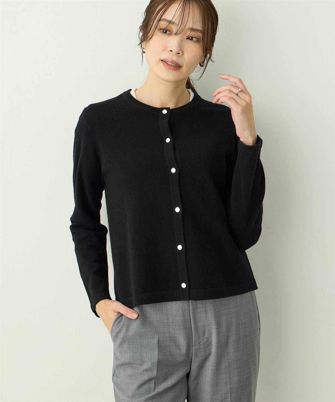 A/C DESIGN BY ALPHA CUBIC ウールカーディガン_variation_1