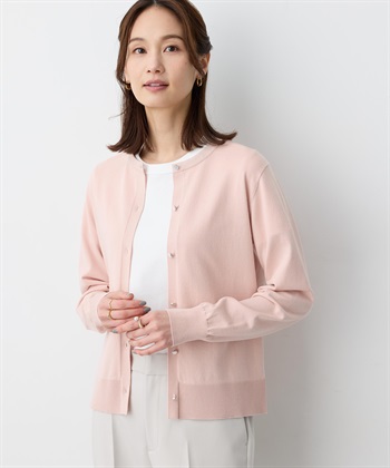 A/C DESIGN BY ALPHA CUBIC クルーネックニットカーディガン【ウォッシャブル】_variationthumb_2