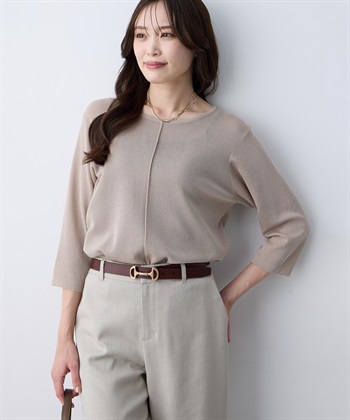 A/C DESIGN BY ALPHA CUBIC 裾シアー切替プルオーバー_variationthumb_2