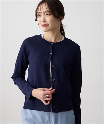 A/C DESIGN BY ALPHA CUBIC クルーネックカーディガン【接触冷感・UVカット・ウォッシャブル】_variationthumb_2