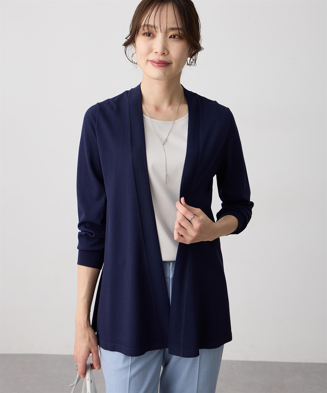 A/C DESIGN BY ALPHA CUBIC 着流しロングカーディガン【接触冷感・UVカット・ウォッシャブル】_variation_4