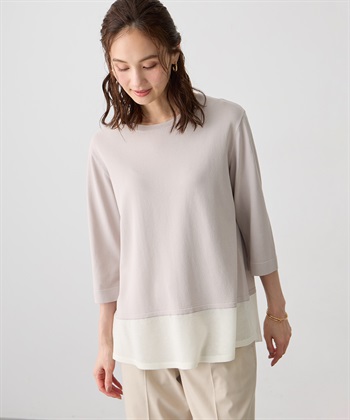 A/C DESIGN BY ALPHA CUBIC シアードッキングプルオーバー【ハンドウォッシャブル】_variationthumb_1