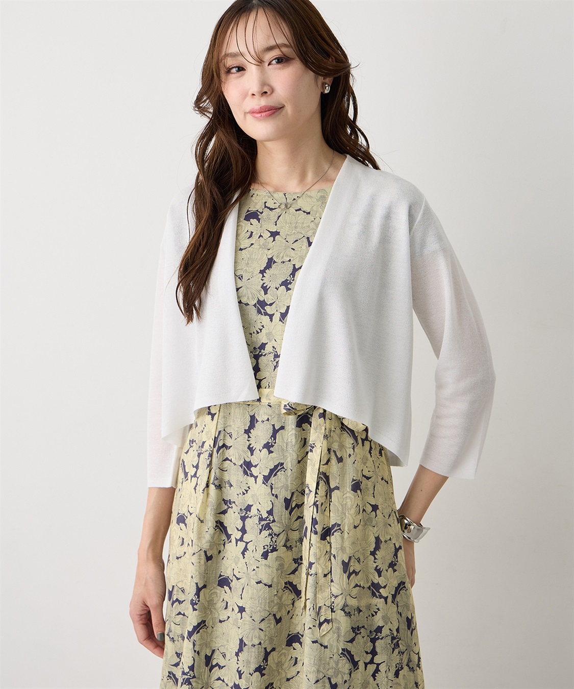 A/C DESIGN BY ALPHA CUBIC ボレロカーディガン【ハンドウォッシャブル】_variation_1