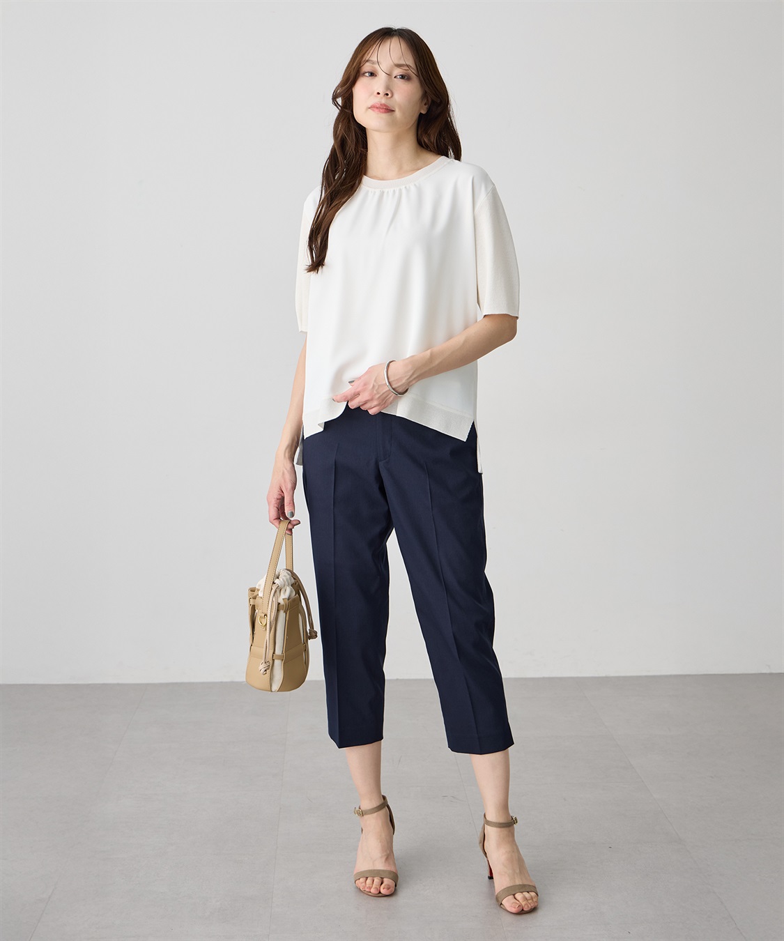 A/C DESIGN BY ALPHA CUBIC フロント切替ニットプルオーバー_variation_1