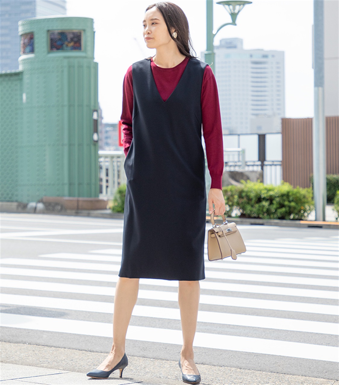 アルファブリックジャンパースカート A C Design By Alpha Cubic クロスプラス公式通販サイト