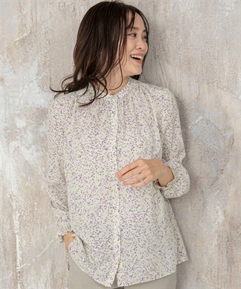 A/C DESIGN BY ALPHA CUBIC 花柄ブラウス_variationthumb_1