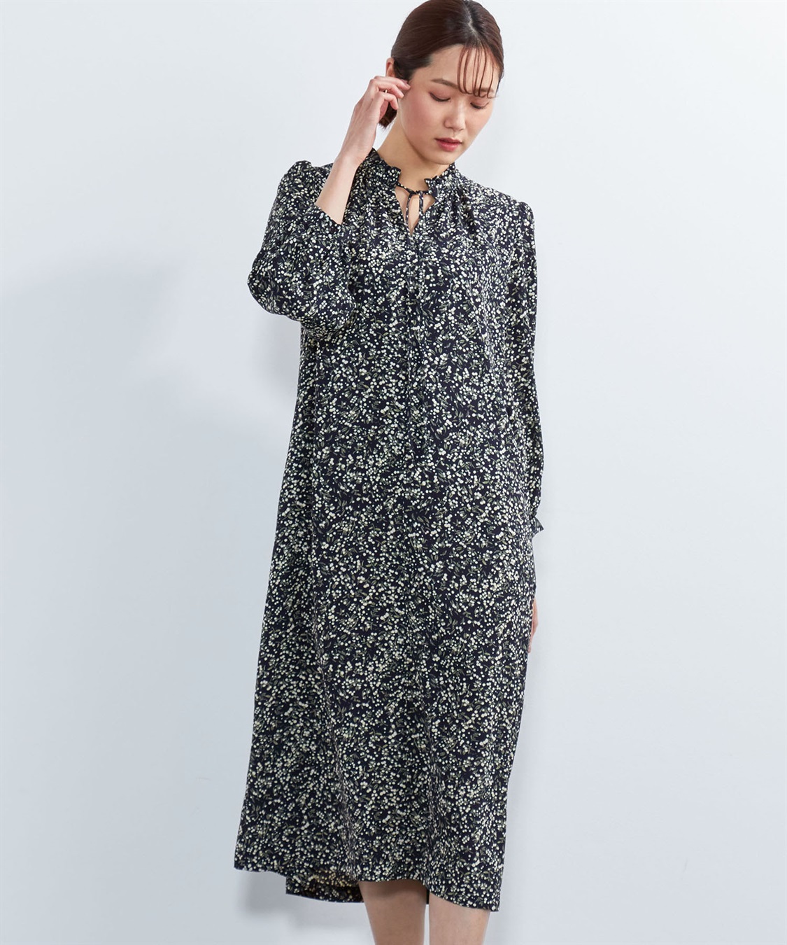 小花柄ワンピース A/C DESIGN BY ALPHA CUBIC｜クロスプラス公式