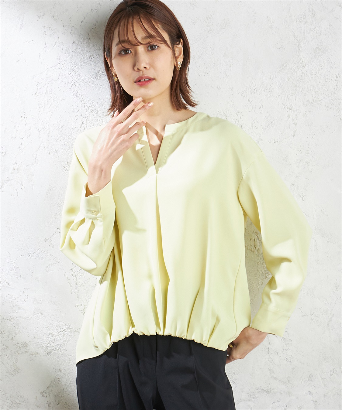 専用　ビアズリー　スキッパー　バックタックリネンブラウス　美品☆ 50%off]バックタックスキッパーブラウス/0124401304 | MICA&DEAL