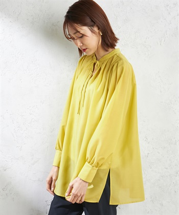 A/C DESIGN BY ALPHA CUBIC ボリュームスリーブカフタンブラウス_variationthumb_2