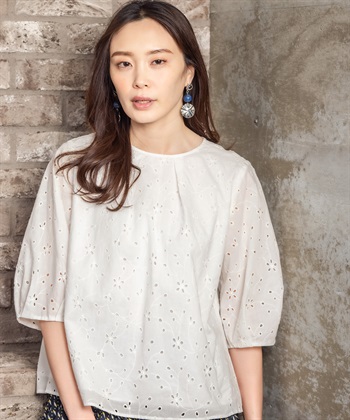 A/C DESIGN BY ALPHA CUBIC 総刺しゅうブラウス_variationthumb_1