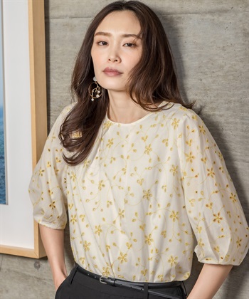 A/C DESIGN BY ALPHA CUBIC 総刺しゅうブラウス_variationthumb_2