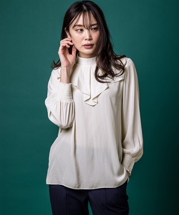 A/C DESIGN BY ALPHA CUBIC ヴィンテージサテンブラウス_variationthumb_2