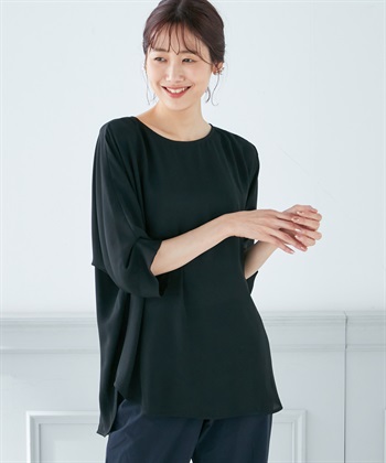 A/C DESIGN BY ALPHA CUBIC ジョーゼットブラウス_variationthumb_1