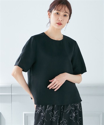 A/C DESIGN BY ALPHA CUBIC リネンブレンドTブラウス_variationthumb_1