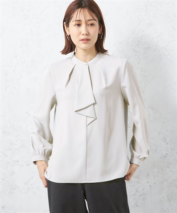 A/C DESIGN BY ALPHA CUBIC ラッフルタイブラウス_variationthumb_1