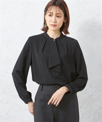 A/C DESIGN BY ALPHA CUBIC ラッフルタイブラウス_variationthumb_2
