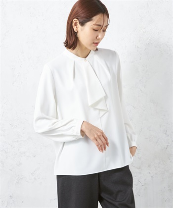 A/C DESIGN BY ALPHA CUBIC ラッフルタイブラウス_variationthumb_3
