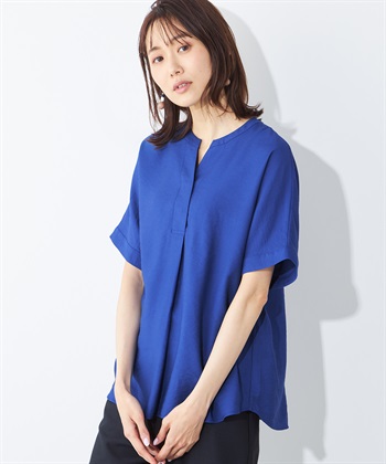 A/C DESIGN BY ALPHA CUBIC リネンブレンドスキッパーブラウス_variationthumb_3