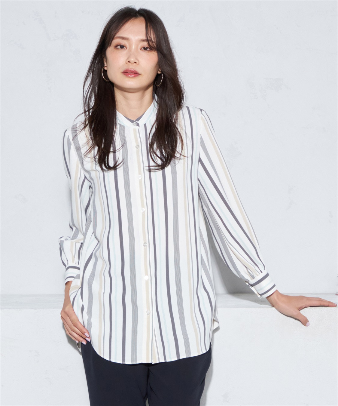 ロングシャツ A/C DESIGN BY ALPHA CUBIC｜クロスプラス公式通販