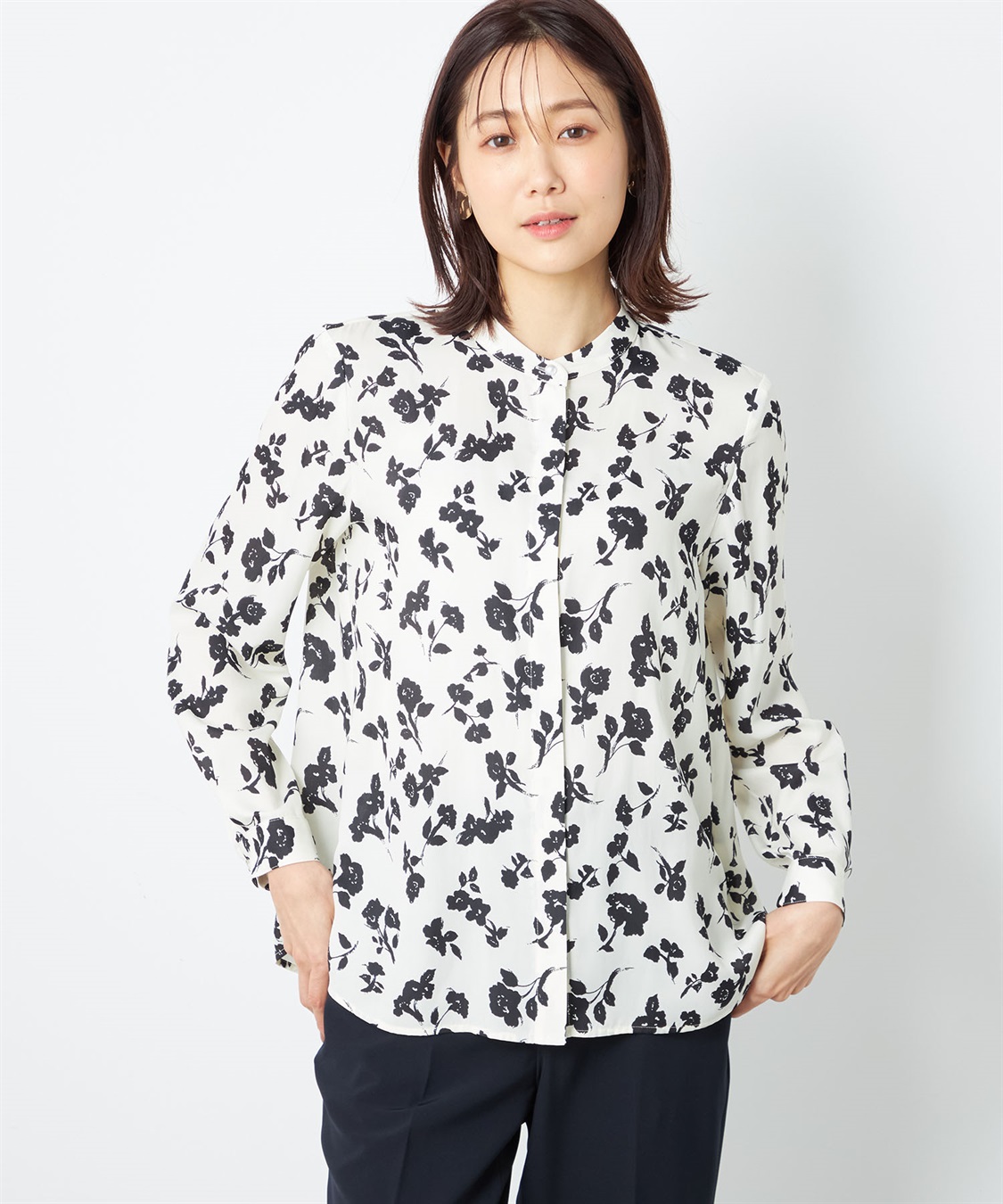 A/C DESIGN BY ALPHA CUBIC プリントブラウス_variation_2