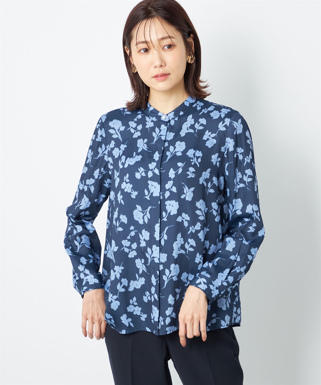 A/C DESIGN BY ALPHA CUBIC プリントブラウス_variation_3