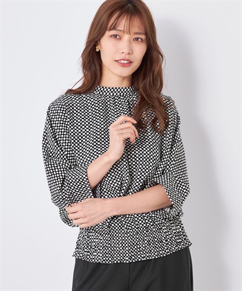 A/C DESIGN BY ALPHA CUBIC シャーリングドルマンブラウス_variationthumb_1