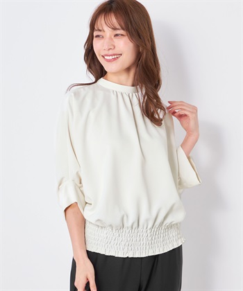 A/C DESIGN BY ALPHA CUBIC シャーリングドルマンブラウス_variationthumb_2