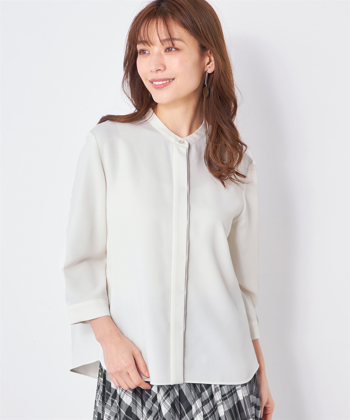 A/C DESIGN BY ALPHA CUBIC バイカラーブラウス_main