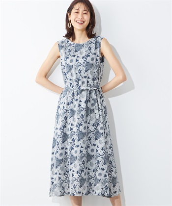 A/C DESIGN BY ALPHA CUBIC リバティプリントワンピース_variationthumb_2