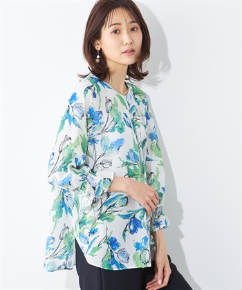 A/C DESIGN BY ALPHA CUBIC チューリッププリントブラウス_variationthumb_2