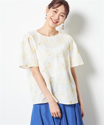 A/C DESIGN BY ALPHA CUBIC 刺繍ブラウス_variationthumb_1