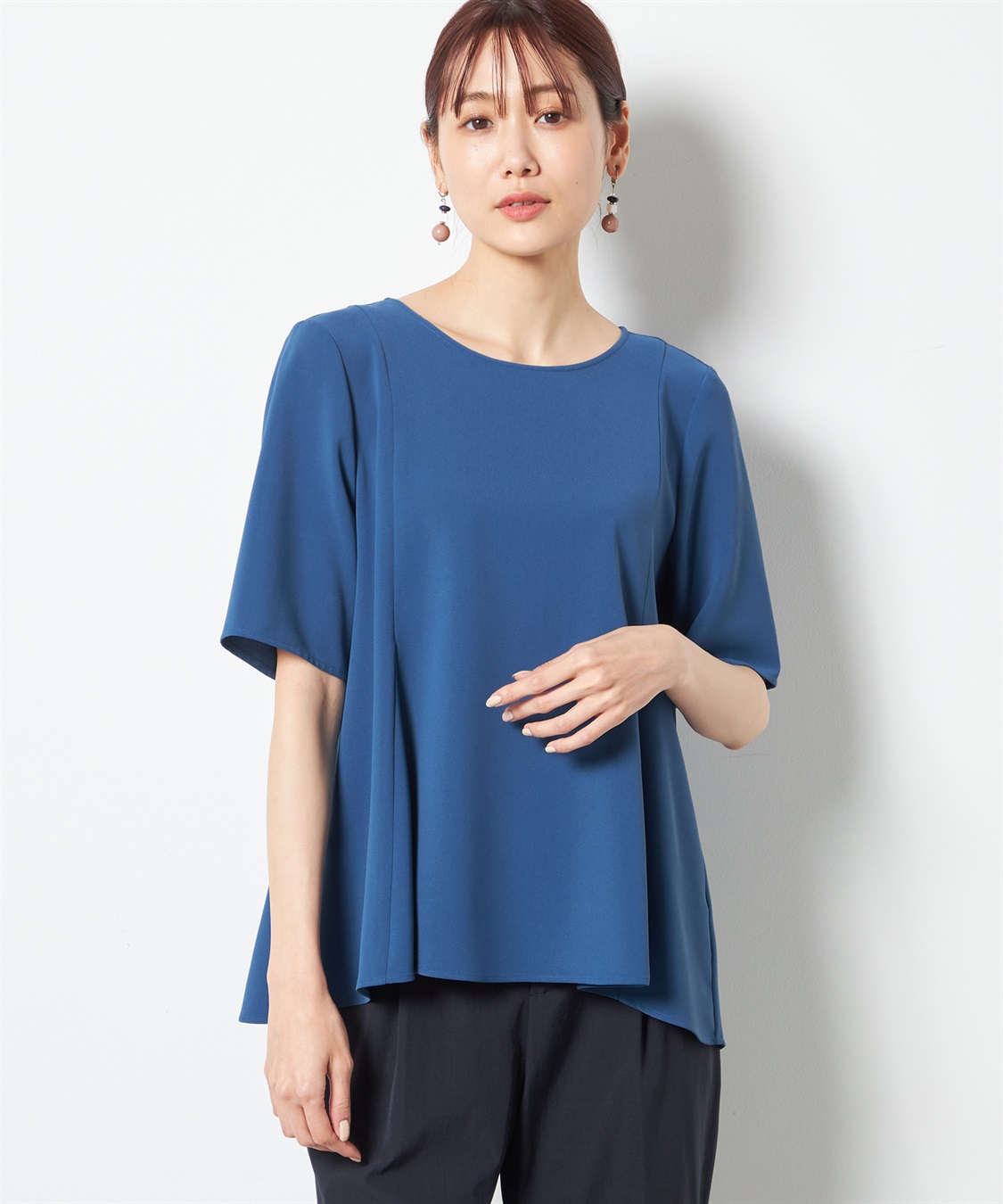 A/C DESIGN BY ALPHA CUBIC 【接触冷感】チュニックブラウス_main