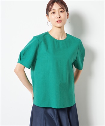 A/C DESIGN BY ALPHA CUBIC コットンサッカーブラウス_variationthumb_3