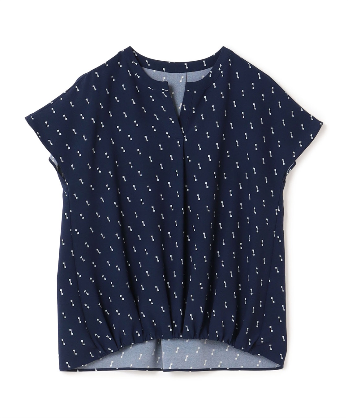 接触冷感】スキッパーブラウス A/C DESIGN BY ALPHA CUBIC｜クロス