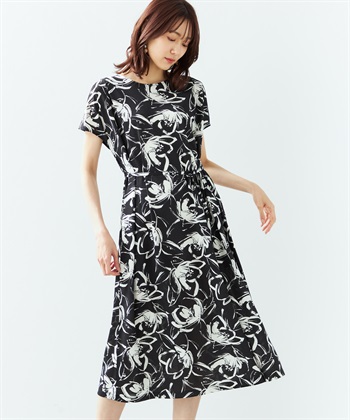 A/C DESIGN BY ALPHA CUBIC 【接触冷感】プリントワンピース_variationthumb_1