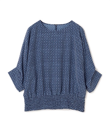 A/C DESIGN BY ALPHA CUBIC 【接触冷感】シャーリングドルマンブラウス_variationthumb_3