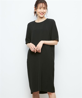 【極美品】CELFORD ボウタイコクーン　ワンピース　2way 38 ブラック コクーンワンピース A/C DESIGN BY ALPHA CUBIC｜クロスプラス