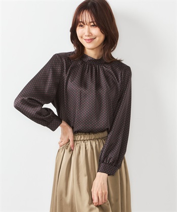 A/C DESIGN BY ALPHA CUBIC プリントブラウス_variationthumb_1