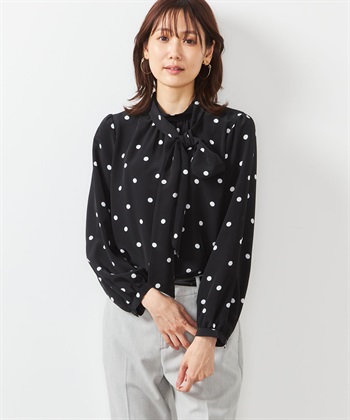 A/C DESIGN BY ALPHA CUBIC 2WAYボウタイブラウス_variationthumb_1
