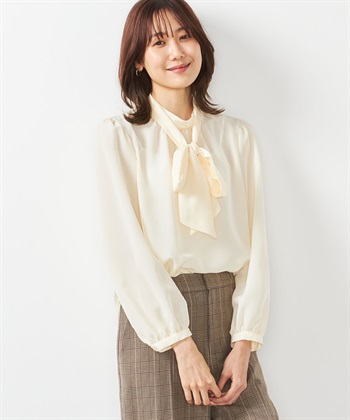 A/C DESIGN BY ALPHA CUBIC 2WAYボウタイブラウス_variationthumb_2
